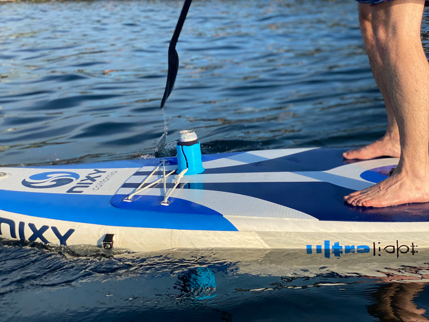 Floatsup Cup drink holder and other paddle boarding accessories.